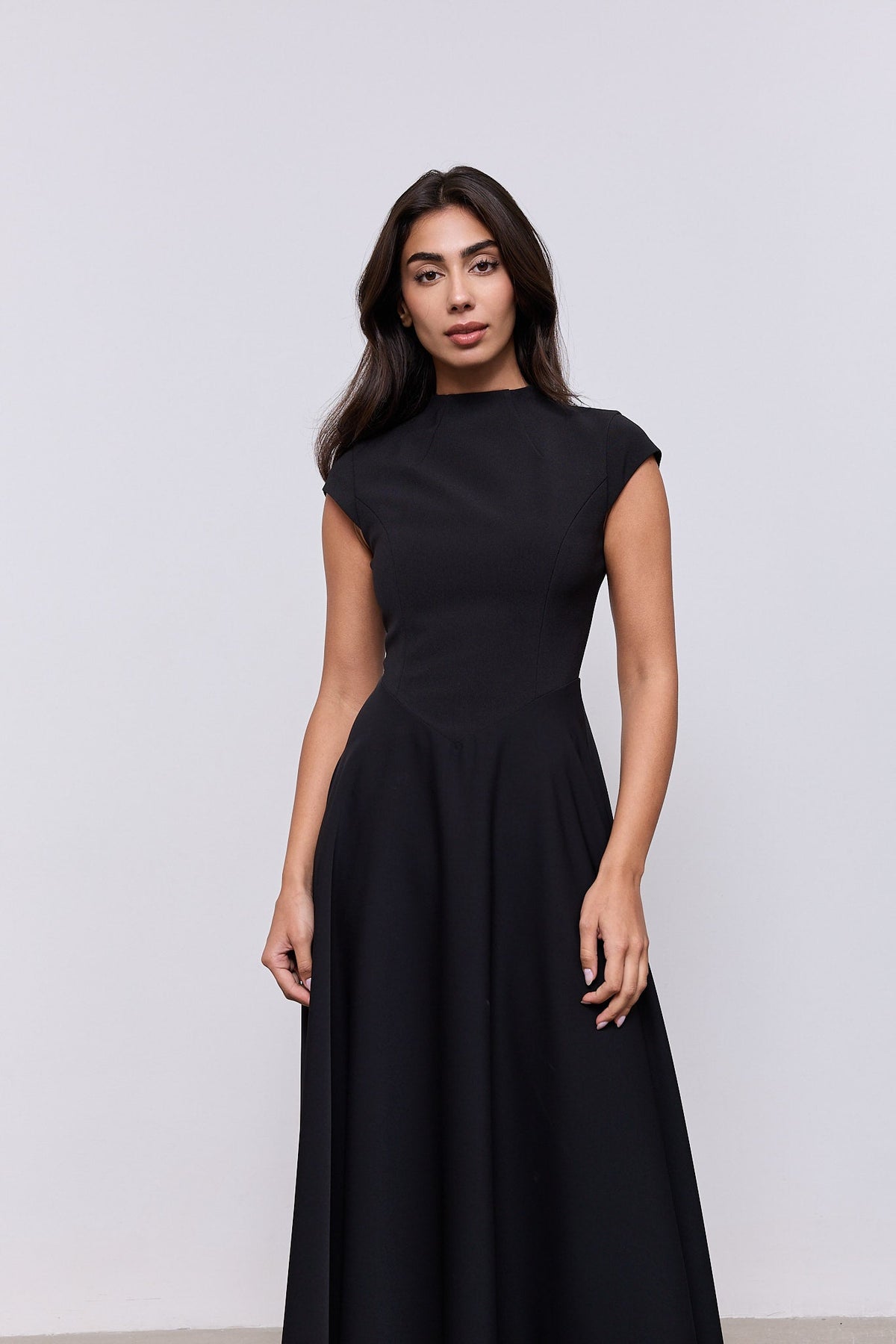 Cap Sleeve Midi Dress