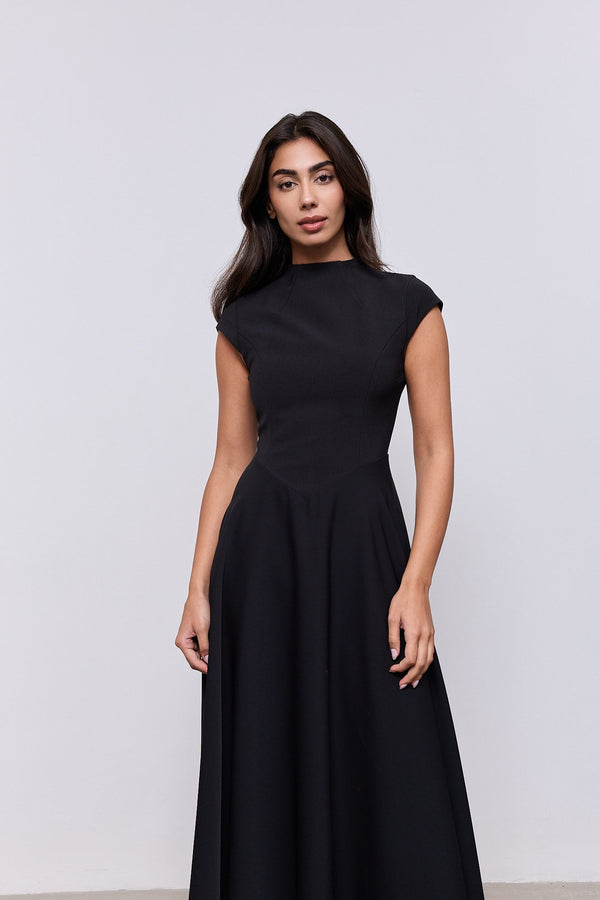 Cap Sleeve Midi Dress