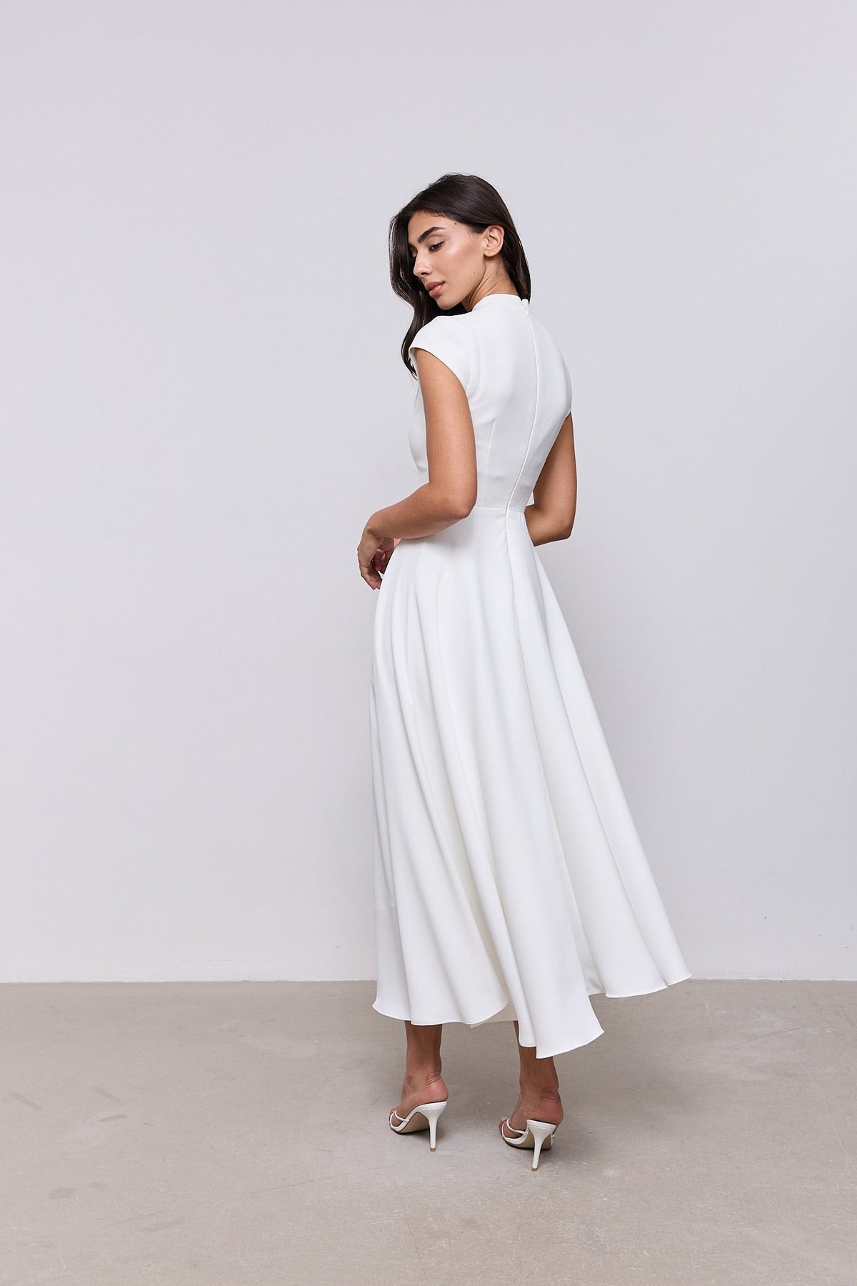 Cap Sleeve Midi Dress