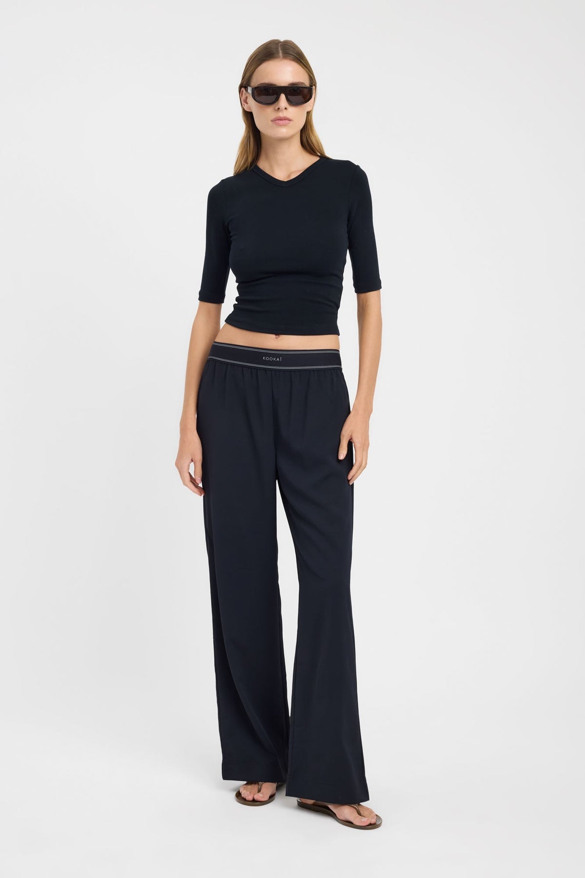 Opal Branded Elastic Pant