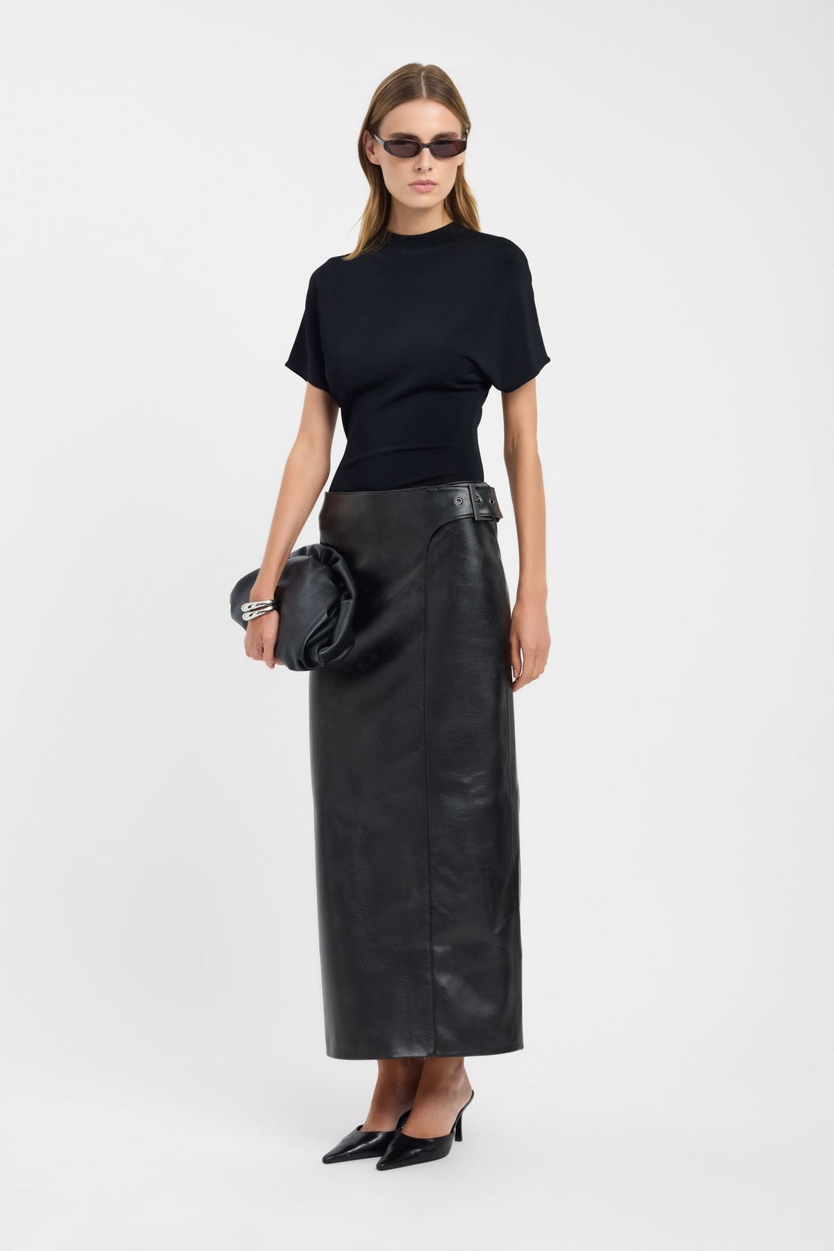 Heavy Phoenix Belted Maxi Skirt
